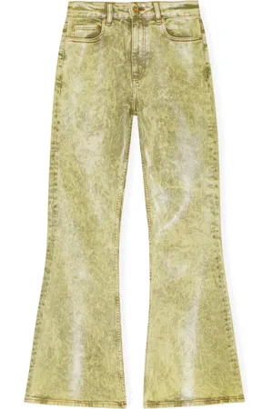 Ganni Jeans med bleget effekt
