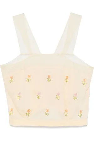 Antik Batik Fany top med udsmykning