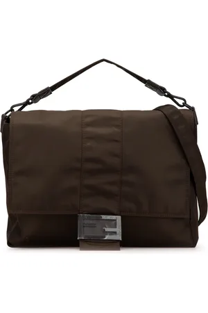 Fendi Stor Baguette satchel-taske i Econyl-nylon fra 2000-2024
