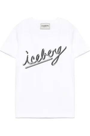 Iceberg T-shirt med rund hals og kontrastlogo