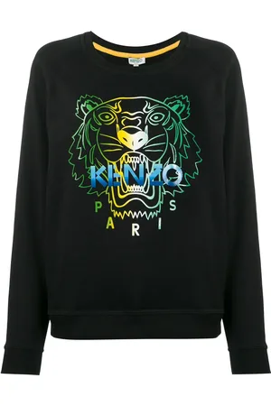 Kenzo Sweatshirt med tigerhovedtryk