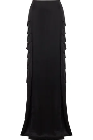 Alberta Ferretti Lang satinnederdel