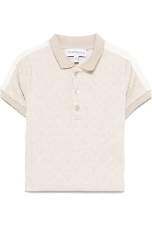 Emporio Armani Poloskjorte med jacquard-logo