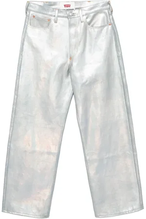 JUNYA WATANABE Jeans med lige ben og folietryk