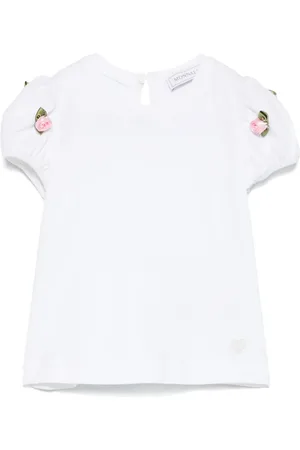 MONNALISA T-shirt med blomapplikation