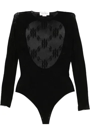 Victoria Beckham Bodysuit med blomstrede blonder