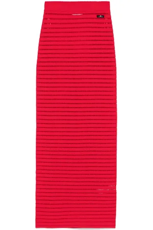 Elisabetta Franchi Glesstickad midikjol
