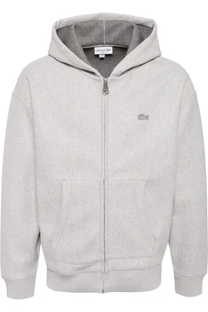 Lacoste Jakke med hætte, lynlås og løs pasform
