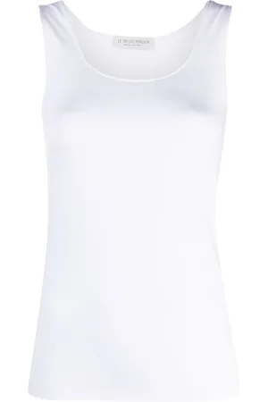 LE TRICOT PERUGIA ærmeløs tanktop med U-hals