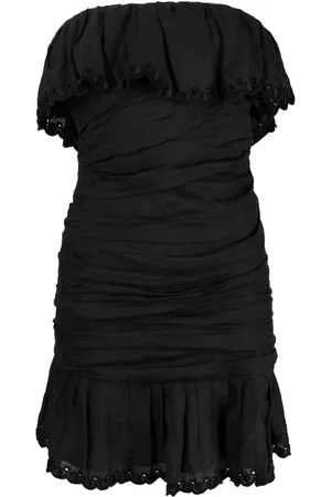 Isabel Marant Kort Oxani kjole med off-shoulder-snit