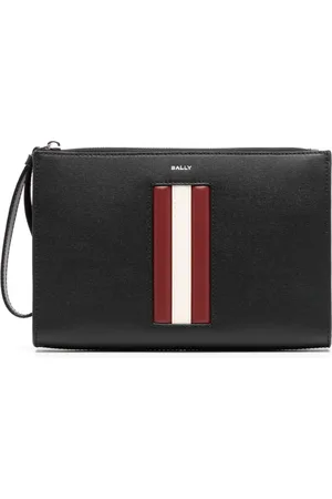 Bally Clutch i læder med paneldetalje
