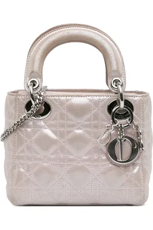 Dior Mini Iridescent Cannage Lady Dior satchel-taske i lammeskind fra 2016