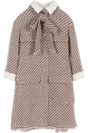 CHANEL Tweed-frakke med plisseret detalje fra 1986-1988