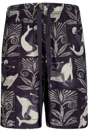 COMMAS Shorts med grafisk tryk