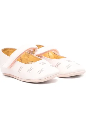 Elisabetta Franchi Ballerinaer med logo-nitter