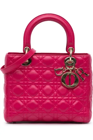 Dior Medium Cannage Lady Dior satchel-taske i lammeskind fra 2014