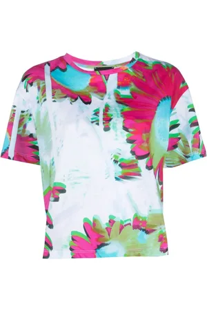 Emporio Armani T-shirt med abstrakt blomstertryk