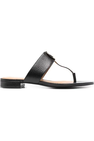 Emporio Armani Sandaler med logoplade og T-rem