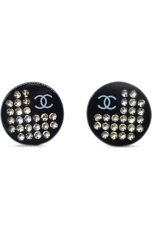 CHANEL øreclips med CC-logoknap fra 2005