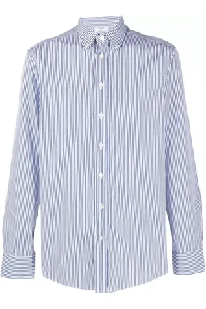 Etro Stribet skjorte med broderet logo