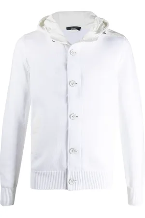 HERNO Finstrikket cardigan med hætte