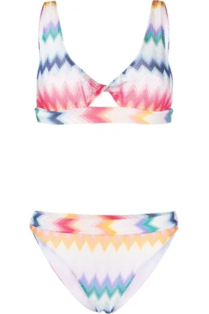 Missoni Vævet bikinisæt med zigzag-mønster