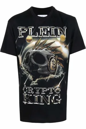 Philipp Plein """Crypto King"" T-shirt i bomuld"