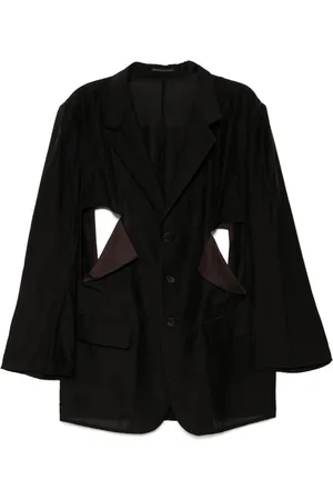 YOHJI YAMAMOTO Blazer med utsnitt