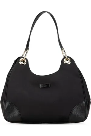 Gucci Colbert skuldertaske i lærred med Guccissima-kant fra 2000-2015