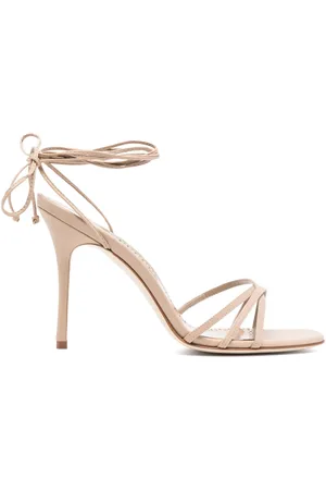 Manolo Blahnik 100mm sandaler i læder