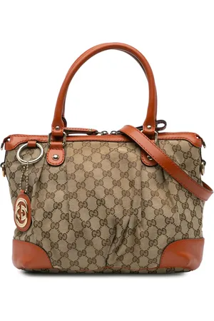 Gucci Sukey satchel-taske i GG-lærred fra 2000-2015