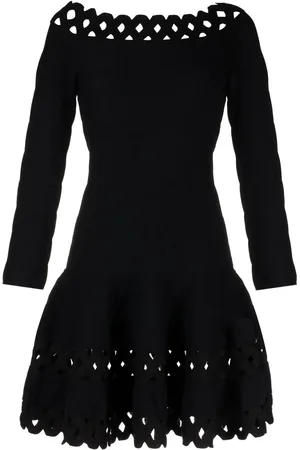 Emporio Armani Kort kjole med perforeret detalje
