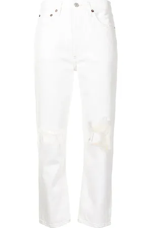 AGOLDE Cropped Riley jeans med lige ben