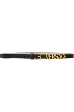 VERSACE Læderbælte med logotryk