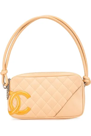 CHANEL Cambon Ligne Pochette håndtaske i lammeskind fra 2005-2006