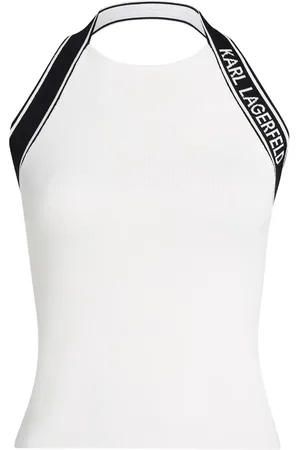 Karl Lagerfeld Tanktop med jacquard-logo