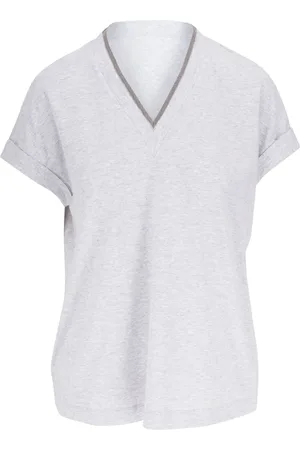 Brunello Cucinelli T-shirt med V-hals