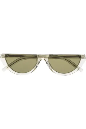 Saint Laurent Halvmåneformede solbriller med tonet glas
