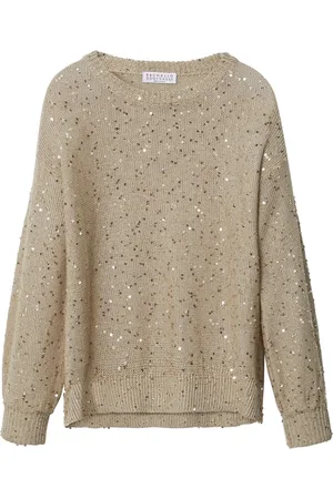 Brunello Cucinelli Pailletbroderet bluse
