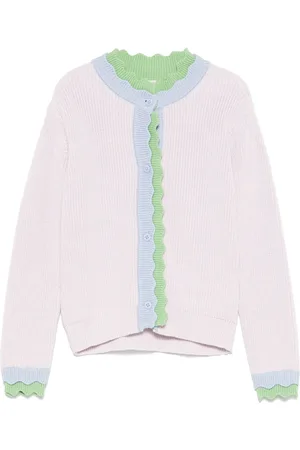 Stella McCartney Cropped cardigan med takket kant