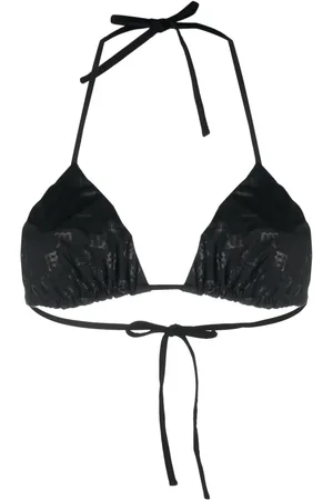 MISBHV Top med monogramtryk og halterneck