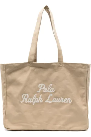 Ralph Lauren Tote i kanvas med broderet logo