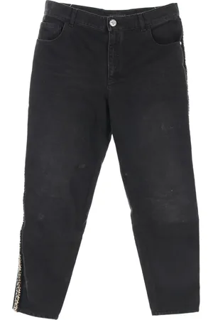 CHANEL Jeans med tweed-detalje fra 1986-1988