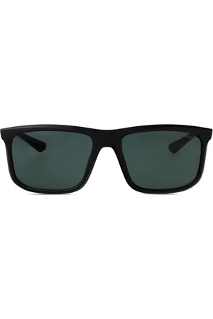 Emporio Armani Matte solbriller med firkantet stel