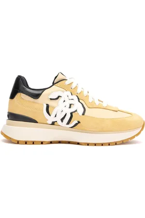 Roberto Cavalli Sneakers med læderpaneler