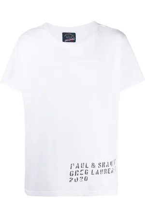 GREG LAUREN T-shirt med rund hals og grafisk tryk