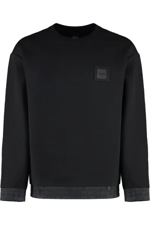 HUGO BOSS Sweatshirt med logoapplikation