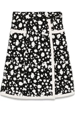 CHANEL Midi nederdel med malingssprøjt