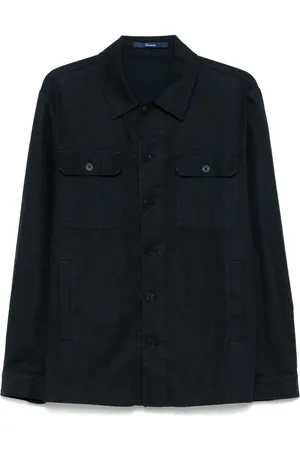 DRUMOHR Skjortejakke i interlock-twill