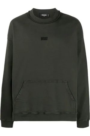 Dsquared2 Sweatshirt med rund hals og logoapplikation